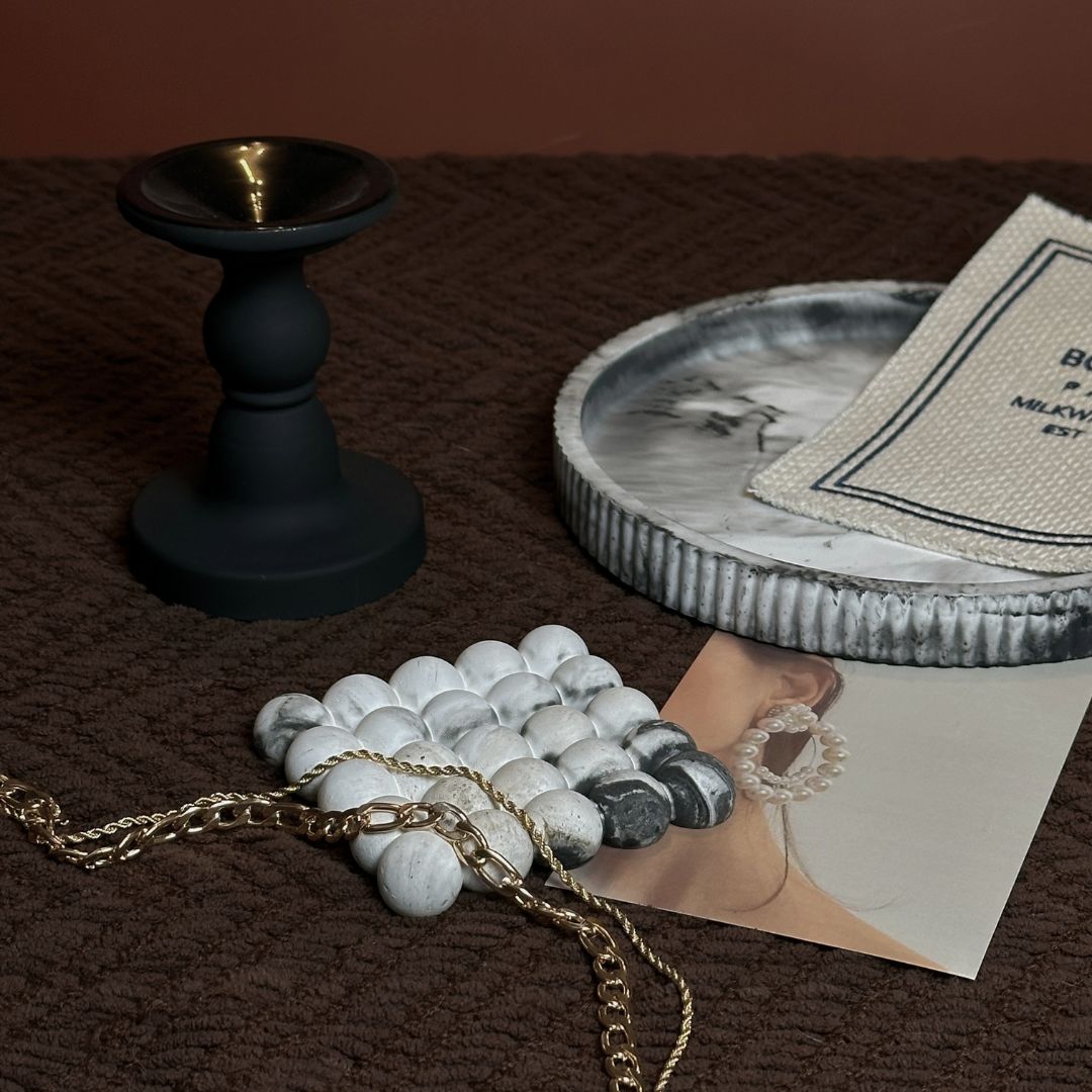 HOME | Marble Cloud Coaster Set of II