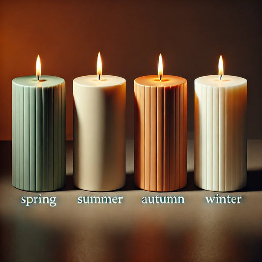 Candles for all season. Spring, Summer, Autumn and Winter
